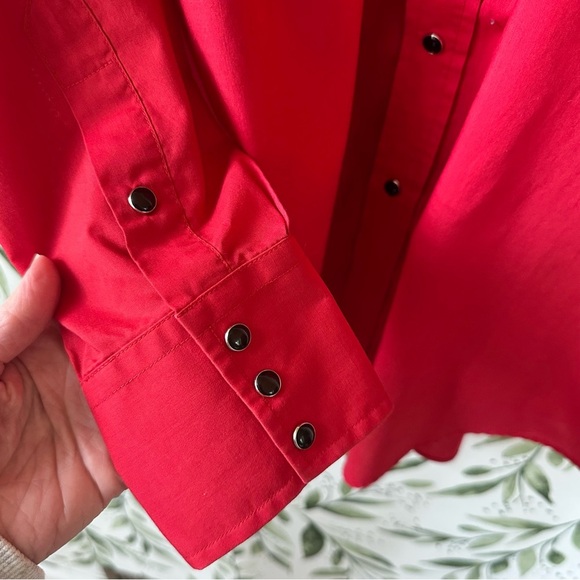 Vintage High Noon Pearl Snap Button Down Shirt. Medium. - Picture 4 of 8